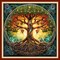 Stamped Cross Stitch Kit for Beginners – Magic Tree 11CT Counted Embroidery Kit for Adults, 18×18 Inch DIY Needlepoint with Threads, Needles & Instructions
